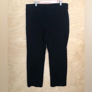 Express Columnist Straight High Rise Black Ponte 26 Inseam Womens Large.